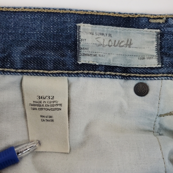 Ralph Lauren Denim & Supply Slouch Fit Straight Leg Denim Jeans Pants 36x30 Mens - Picture 13 of 14